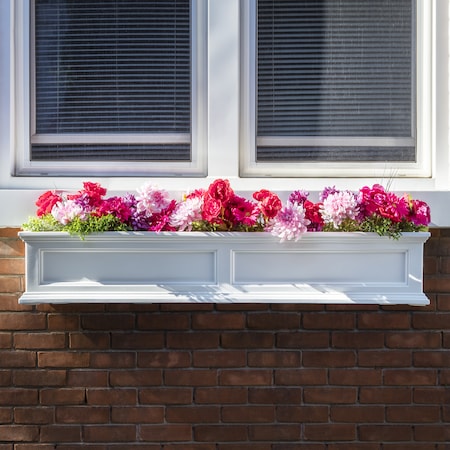 Mayne Fairfield Window Box 5' - White 5824-W